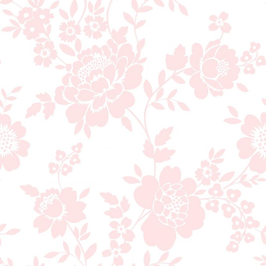tapeta ścienna kwiaty różowe - raport wzoru -  kolekcja  Kingsly72051