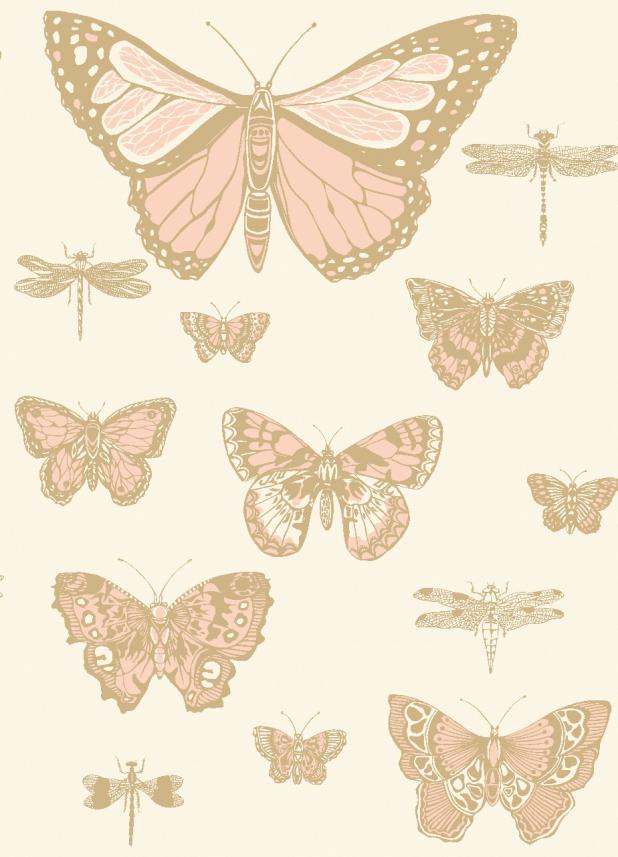 tapeta ścienna od Cole and Son - kolekcja  Whimsical - wzór Butterflies and dranonflies 103_15066 -raport