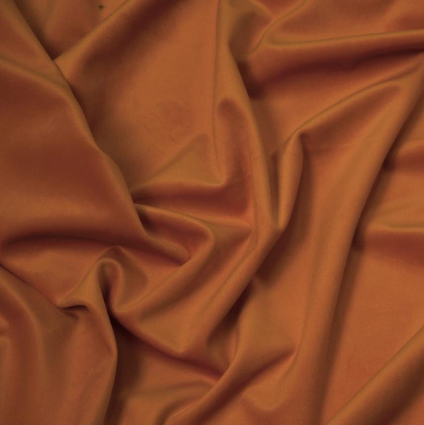 Tkanina zasłonowa typu velvet w kolorze miedzianym_300cm szerokość