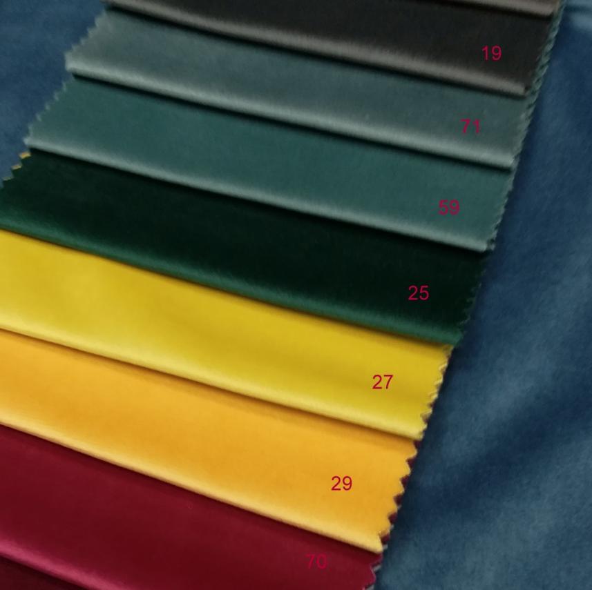 Tkanina Velvet paleta kolorów