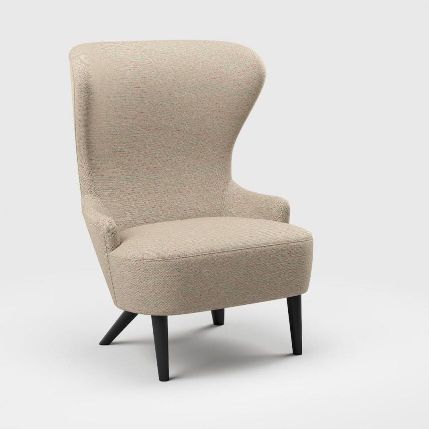 tkanina tapicerska na krzesła i fotel-łatwego czyszczenia-beż-róż