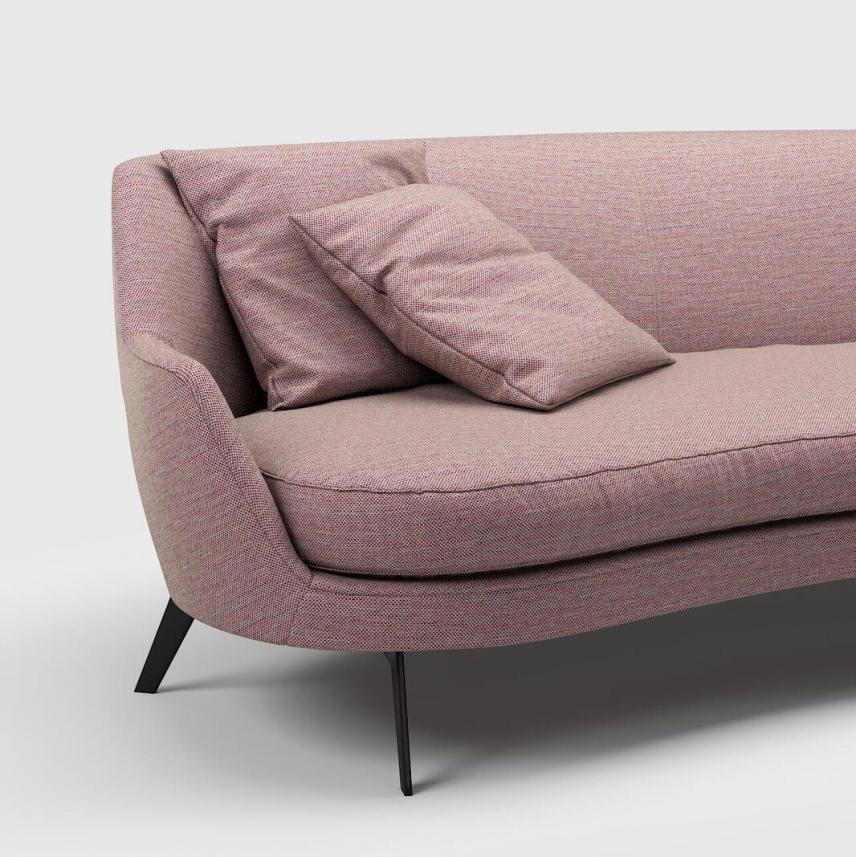 tkanina tapicerska na kanapę i łóżko-łatwego czyszczenia-różowy