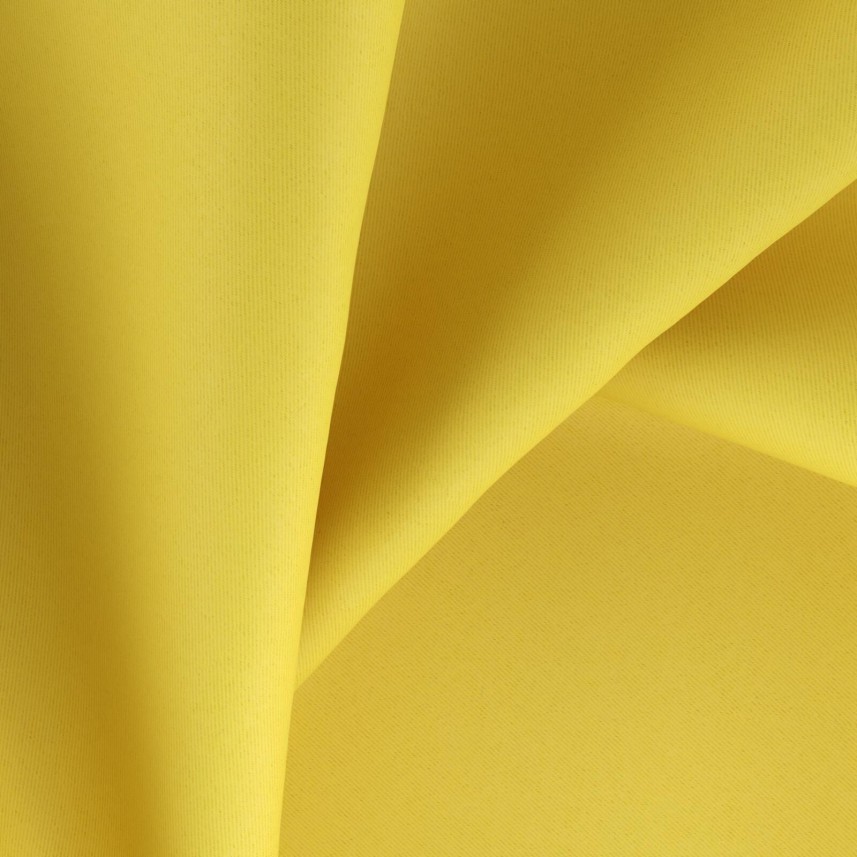 Tkanina zasłonowa i dekoracyjna z atestem akustycznym i trudnopalnym_klasa akustyczna C_Dimout_Blockbuster_żółty 