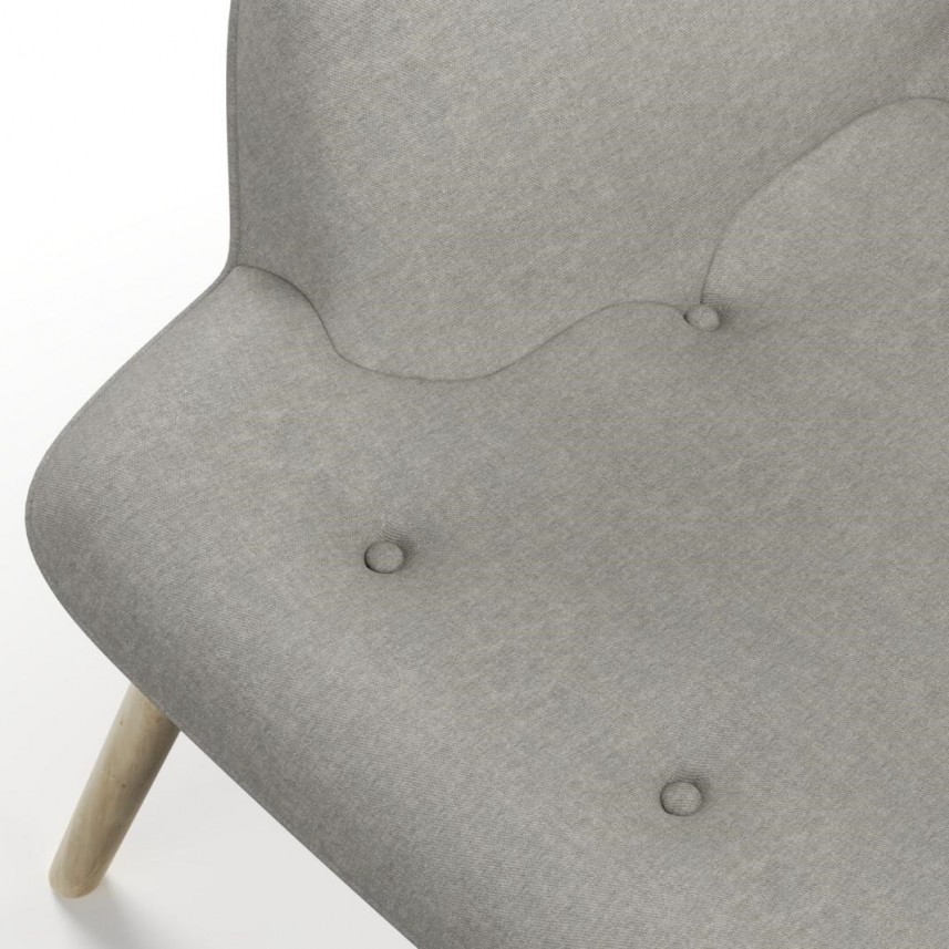tkanina tapicerska na fotele-łatwego czyszczenia-ciepły szary