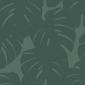 tapeta ścienna - tropikalne rośliny - zielony ciemny