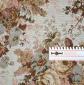 Tkanina tapicerska i zasłonowa-gobelin-wzór kwiatowy-w tonacji brązowej