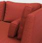 tkanina zasłonowa i obiciowa w jodełkę-sofa zbliżenie-czerwony