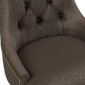 tkanina tapicerska na krzesła-łatwego czyszczenia-antybakteryjna-ciemny brąz
