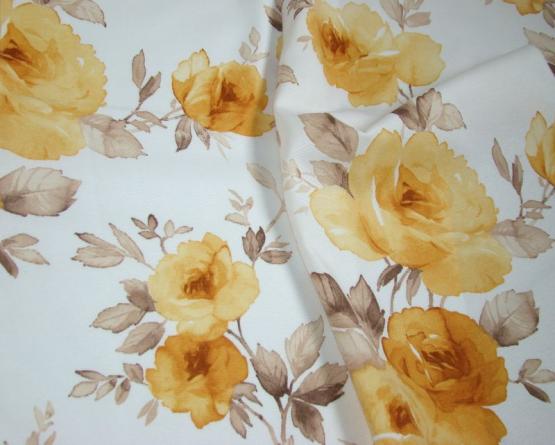 Tkanina zasłonowa ROSETTE Roses Dore