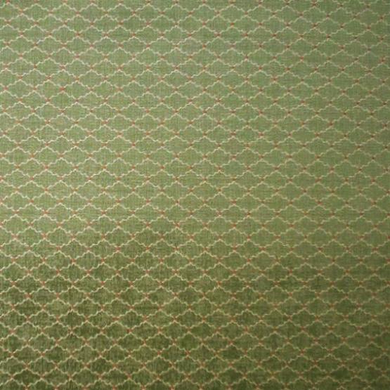 tkanina-zasłonowa-obiciowa-do wnętrz stylowych-wzór geometryczny-zielona