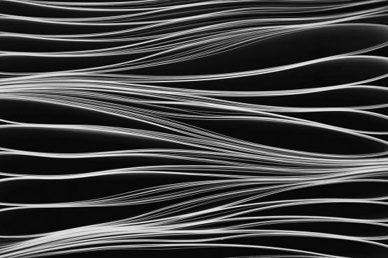 Fototapeta ścienna-białe fale na czarnym tle- wzór