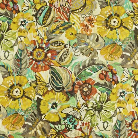 Tkanina-zasłonowa-tapicerska-charm-of-tropik-kololowe-kwiaty