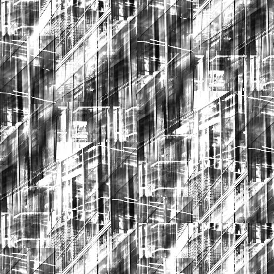 Fototapeta na ścianę w tonacji czarno białej-Nowoczesna grafika miasta-Widok wzoru