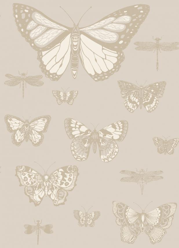 tapeta ścienna od Cole and Son - kolekcja  Whimsical - wzór Butterflies and dranonflies 103_15064 -raport