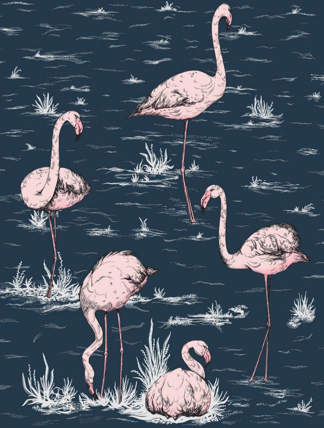 tapeta ścienna Cole and Son - kolekcja  Icons - wzór flamingos 112_11041- raport