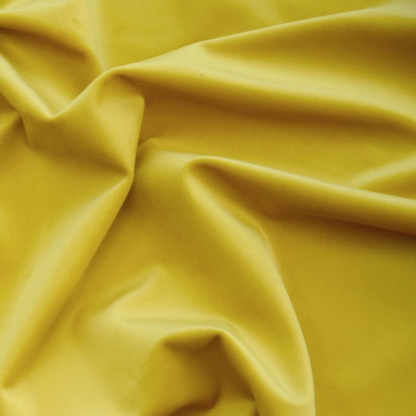 zasłona velvet kolor żółty szyta na wymiar