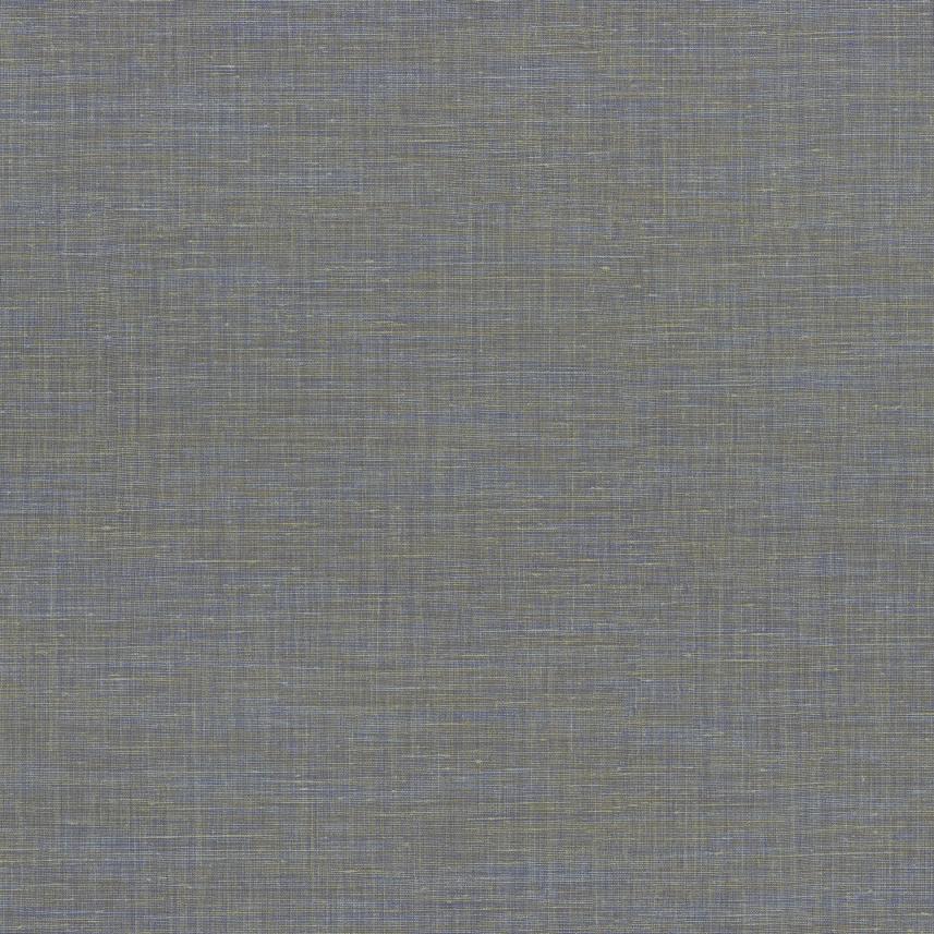 tapeta ścienna imitująca len  - kolor niebieski - Le lin 73811334