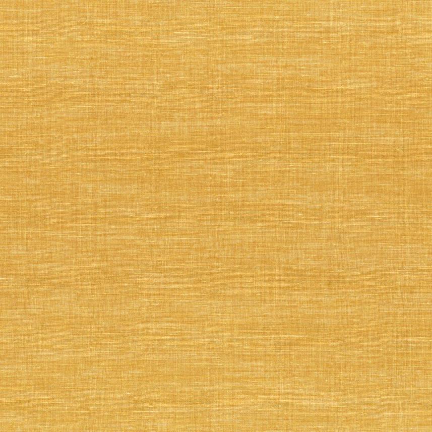 tapeta ścienna imitująca len  - kolor żółty - Le lin 73812354