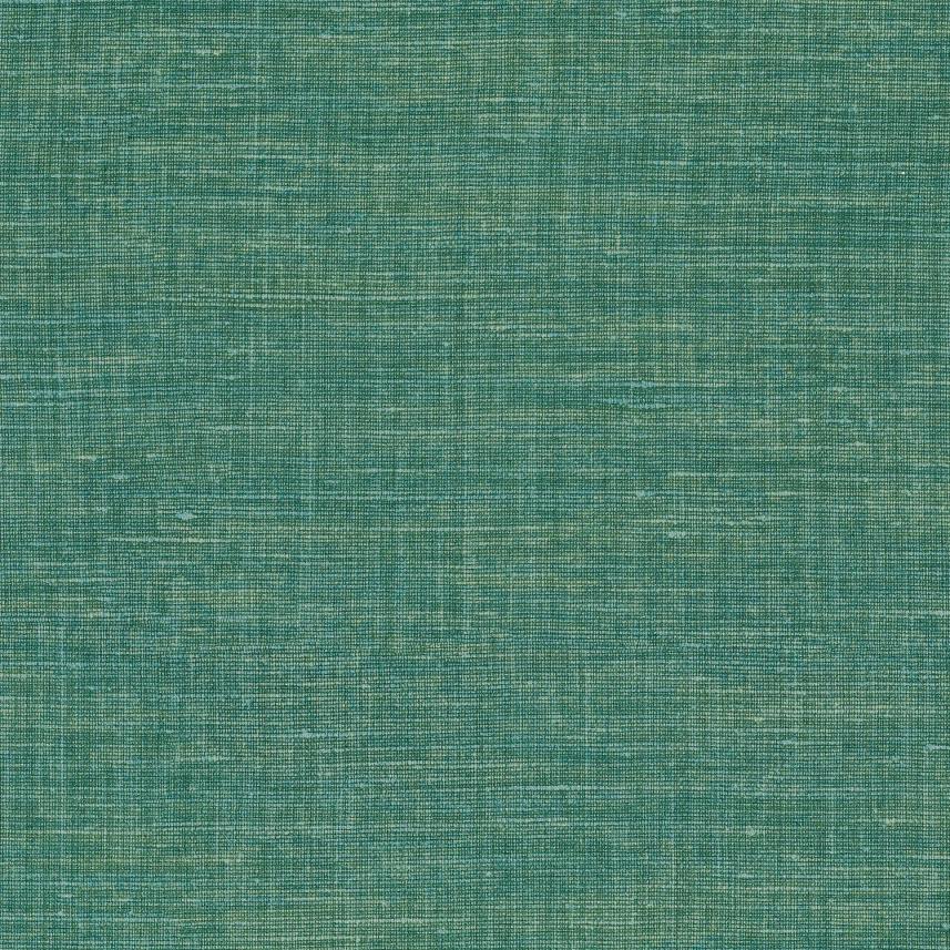 tapeta ścienna imitująca len  - kolor zielony- Le lin 73814701