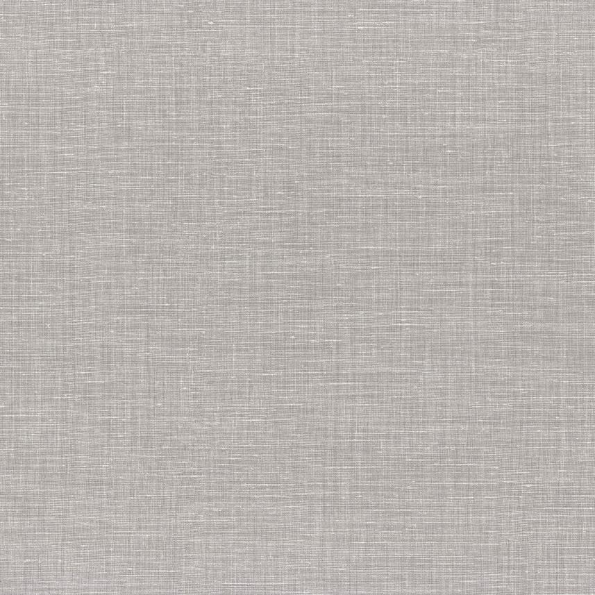 tapeta ścienna imitująca len  - kolor perłowy szary - Le lin 73811028