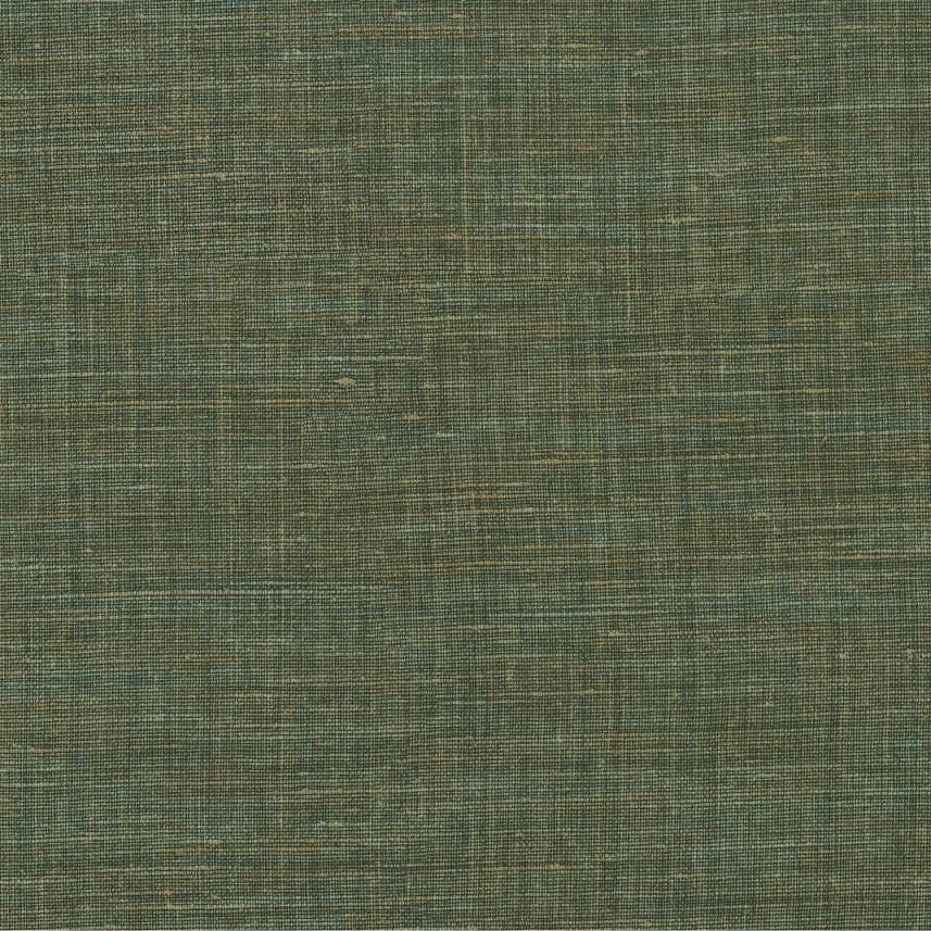 tapeta ścienna imitująca len  - kolor oliwka- Le lin 73815005