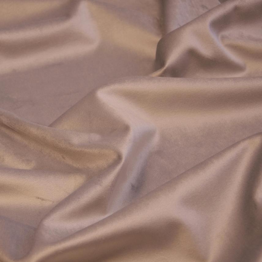Tkanina zasłonowa, dekoracyjna typu velvet w kolorze brudnego różu-szer.300cm