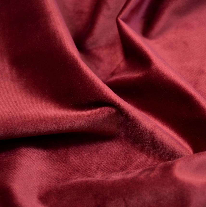 Tkanina zasłonowa typu velvet w odcieniu wiśniowym_szer.300cm
