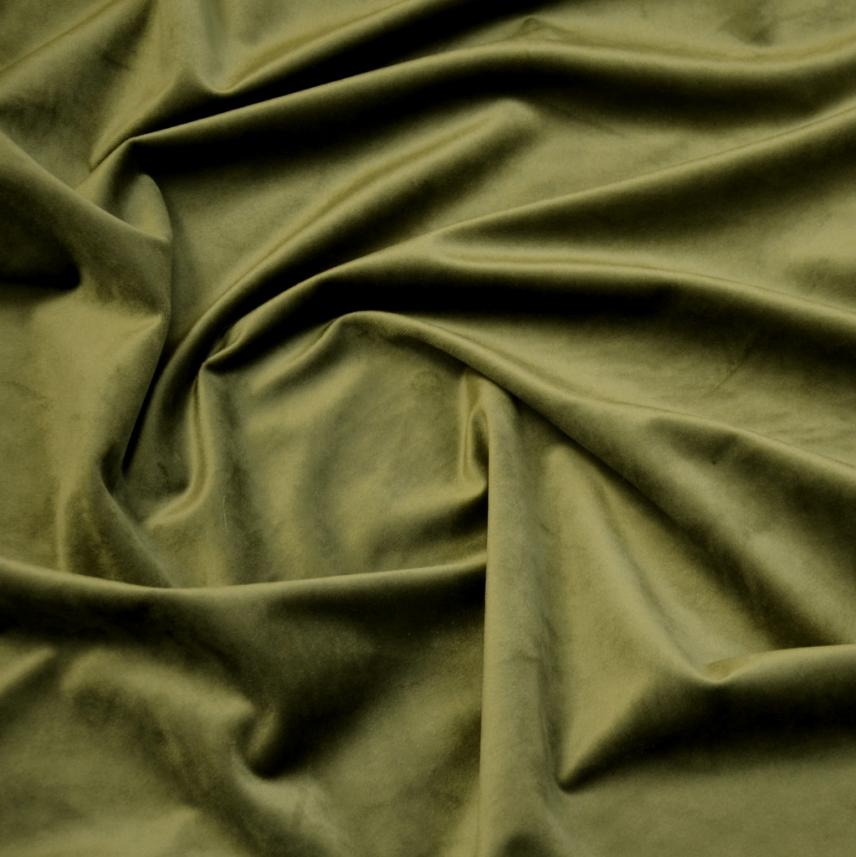 Zielona tkanina zasłonowa typu plusz, velvet_szerokośc 300cm