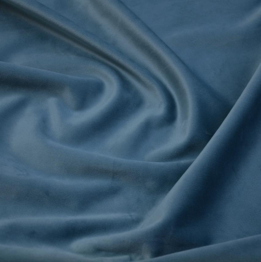 Tkanina na zasłony i rolety typu velvet w tonacji niebieskiej_szer.300cm