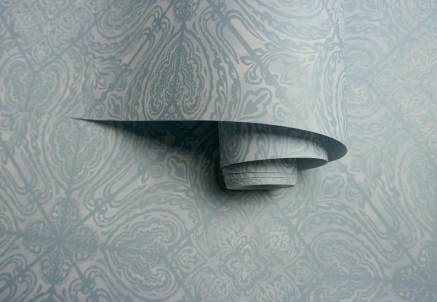 tapeta ścienna - Holden Patterdale - stożki  - niebieski - zdjęcie 
