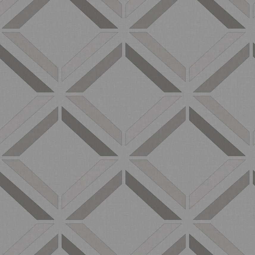 tapeta ścienna - Holden Kaleidoscope - wzór geometryczny - kwadraty - szary - 3D