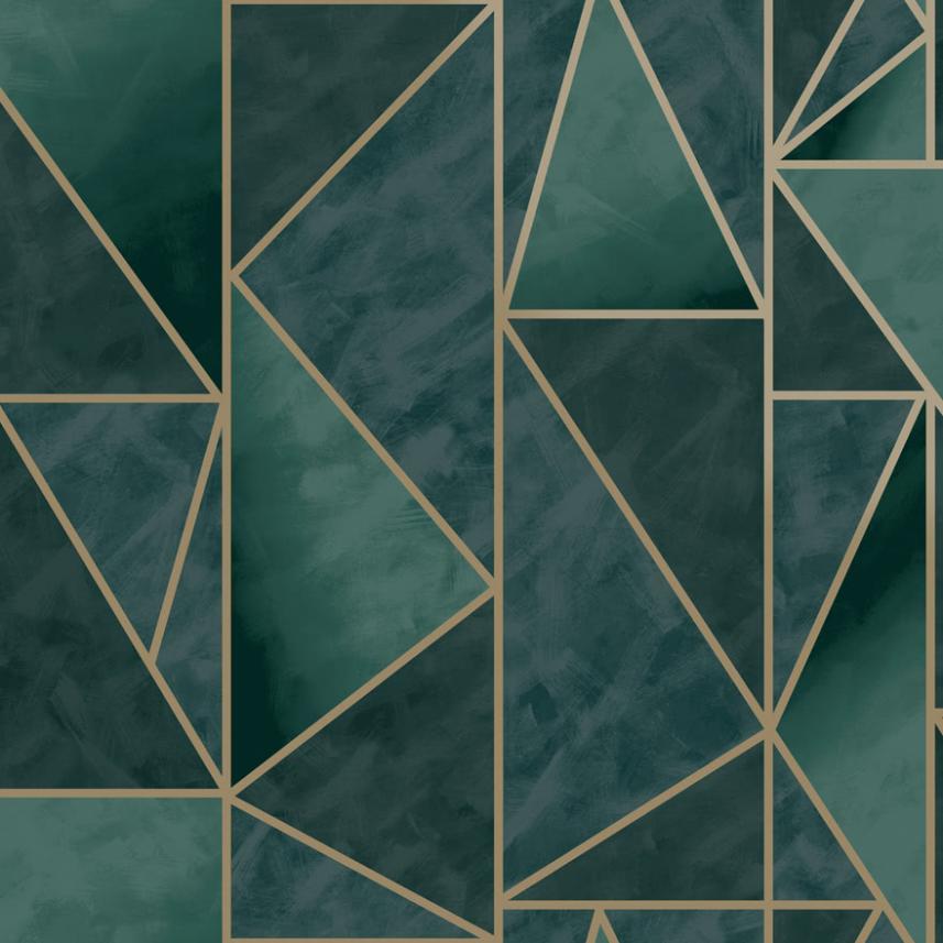 Tapeta ścienna w geometrycznym stylu - geometryczne wzory - Utopia 91141 -wzór