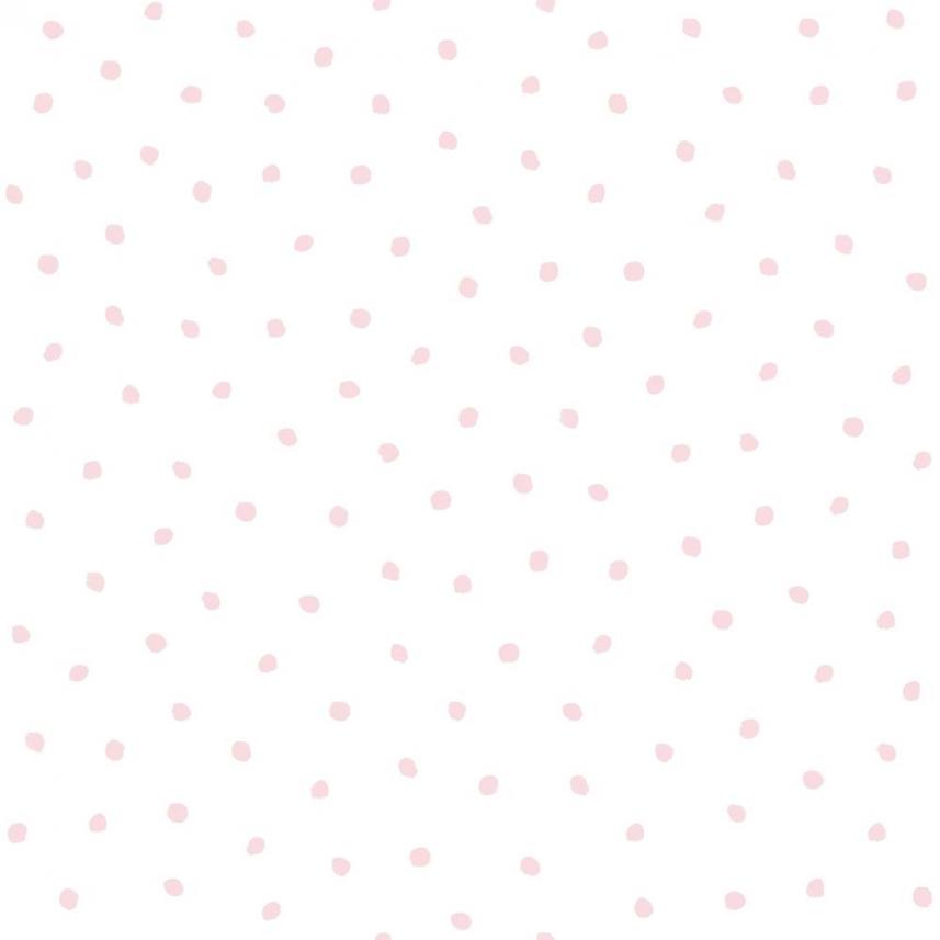 tapeta ścienna Kropeczki-  różowy - wzór