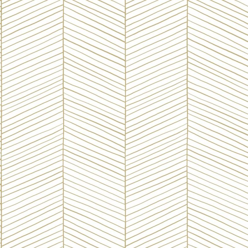 Tapeta ścienna w bieli i złocie - 139135 Black&White -  wzór