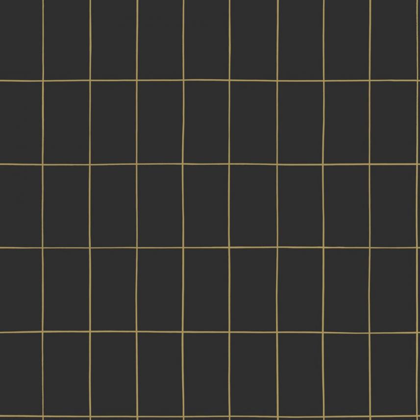 Tapeta ścienna w czerni i złota - 139132 Black&White -  wzór