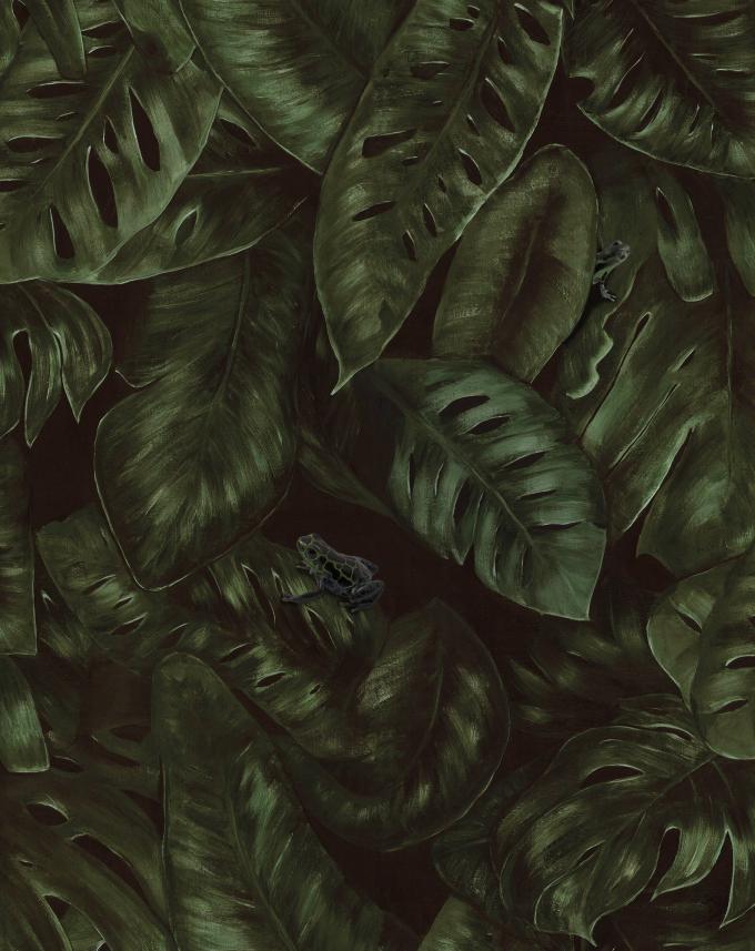 tapeta ścienna w egzotyczne liście-zielony-R17581-Rebel Walls