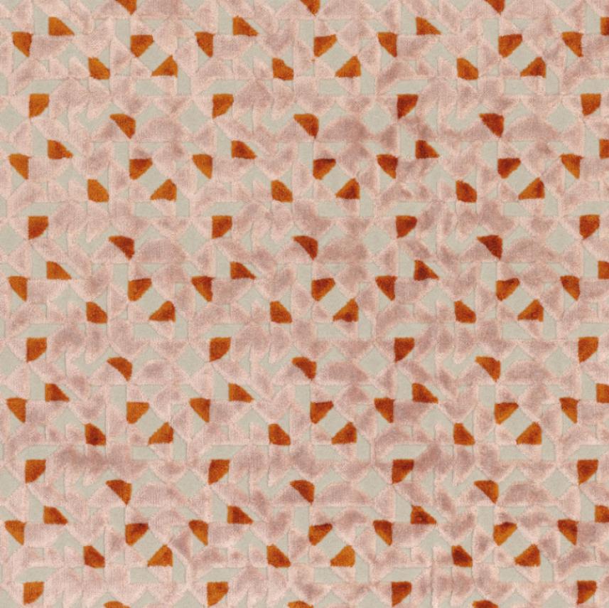Tkanina tapicerska i zasłonowa_Precieux_46700469_wzor geometryczny_różowy