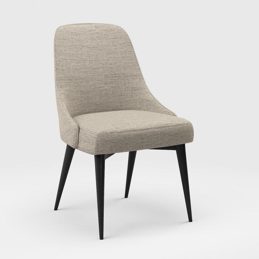 tkanina tapicerska na krzesła i fotel-łatwego czyszczenia-szary