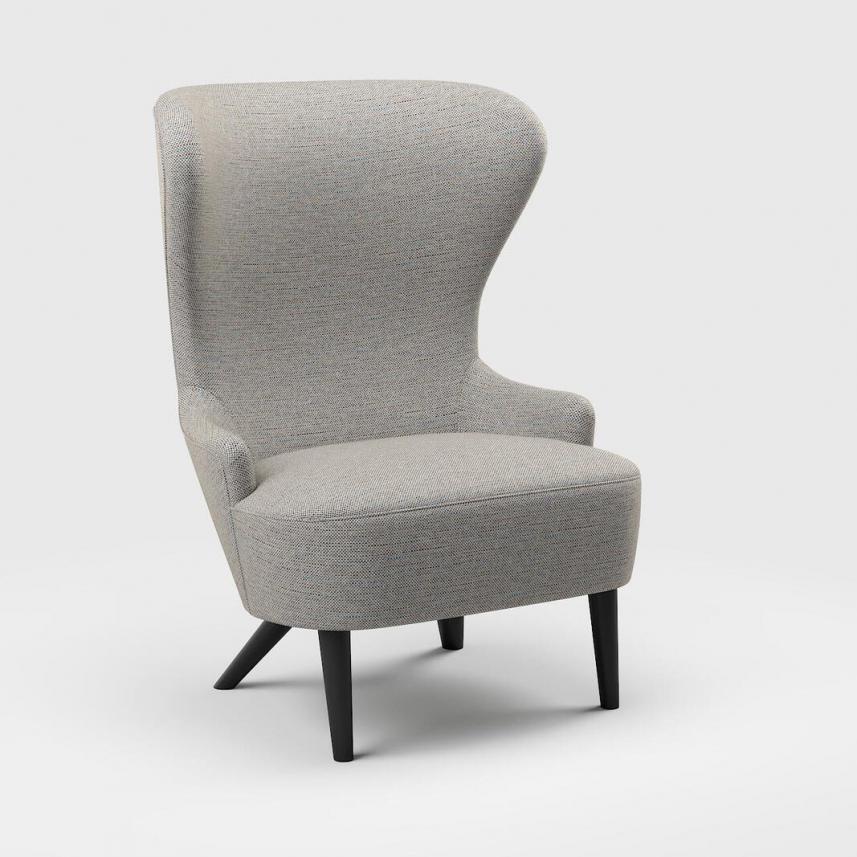 tkanina tapicerska na krzesła i fotel-łatwego czyszczenia-szary