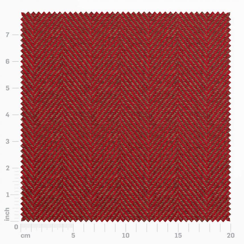 tkanina na obicia mebli i na zasłony-jodełka-skala-czerwony-bordo