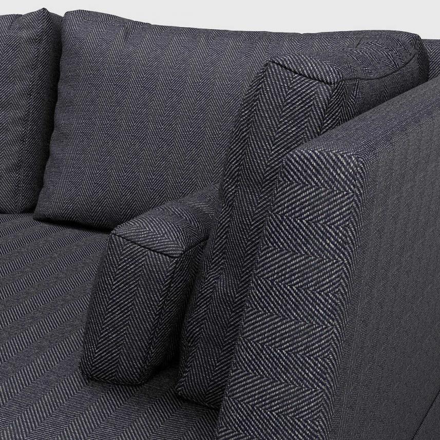 tkanina zasłonowa i obiciowa w jodełkę-sofa zbliżenie-czarny-grafit