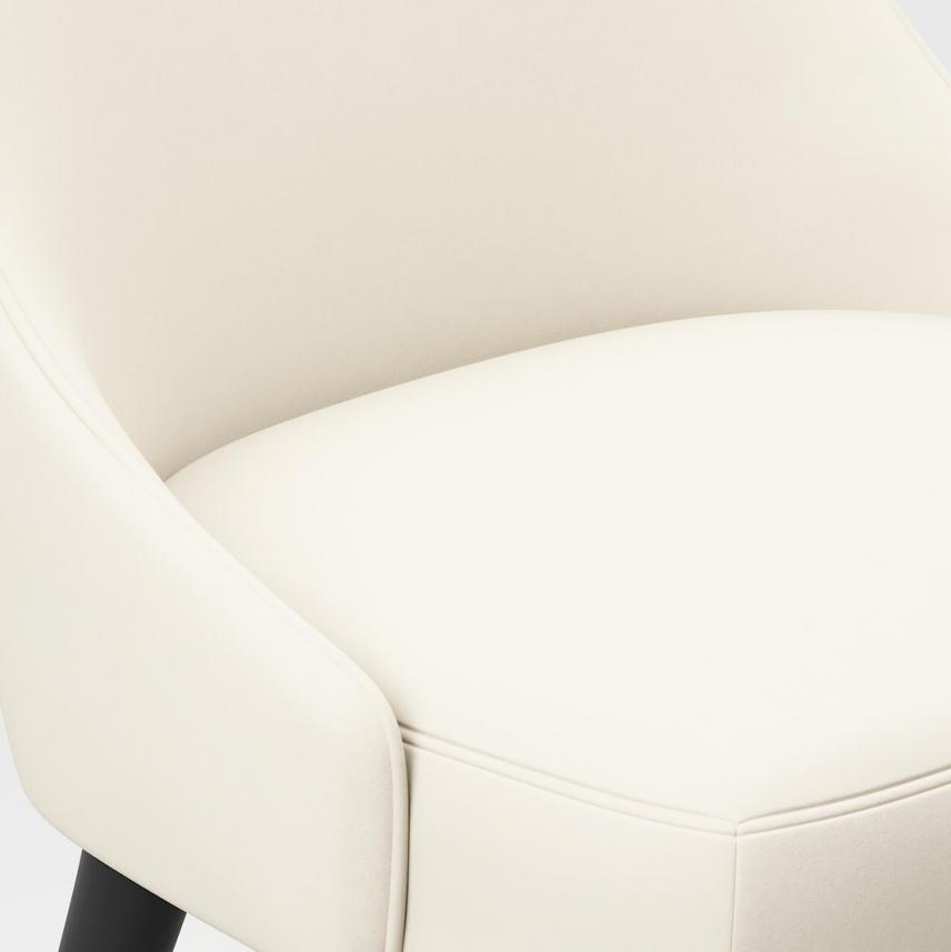 tkanina tapicerska łatwego czyszczenia na krzesła i fotele - plusz krem