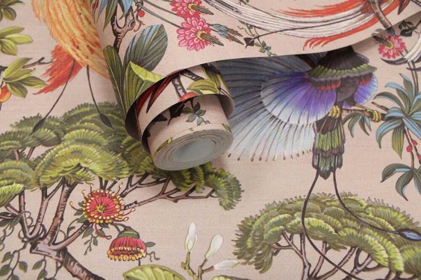 tapety ścienna w tropikalne ptaki  - Holden Cascading Gardens 91403