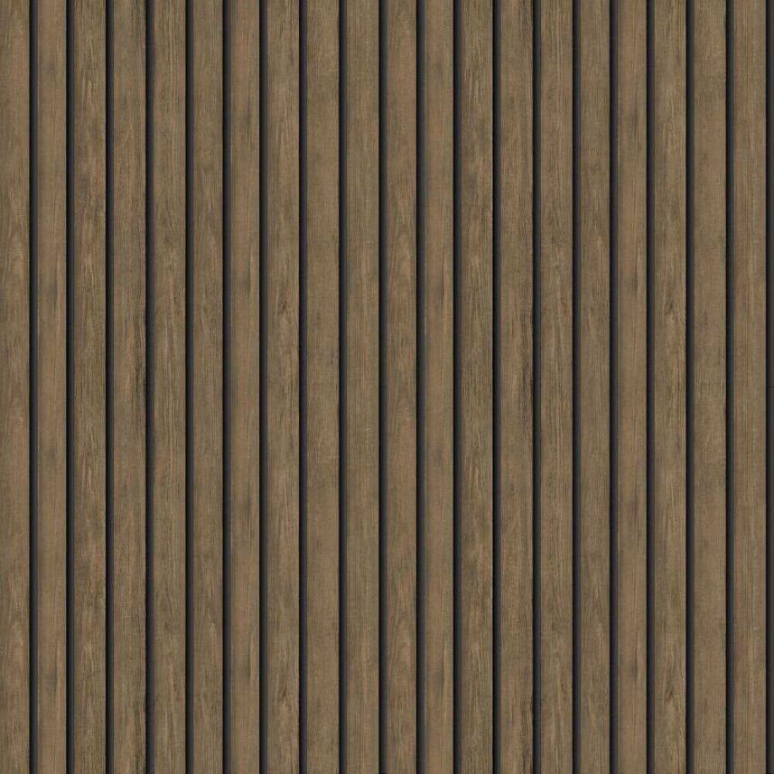 tapeta ścienna drewniane listwy - brąz - Holden Cascading Gardens 91380