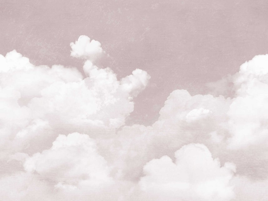 Fototapeta ścienna na wymiar-artystyczny wzór w tonacji różowej- Cuddle-Clouds-Pink
