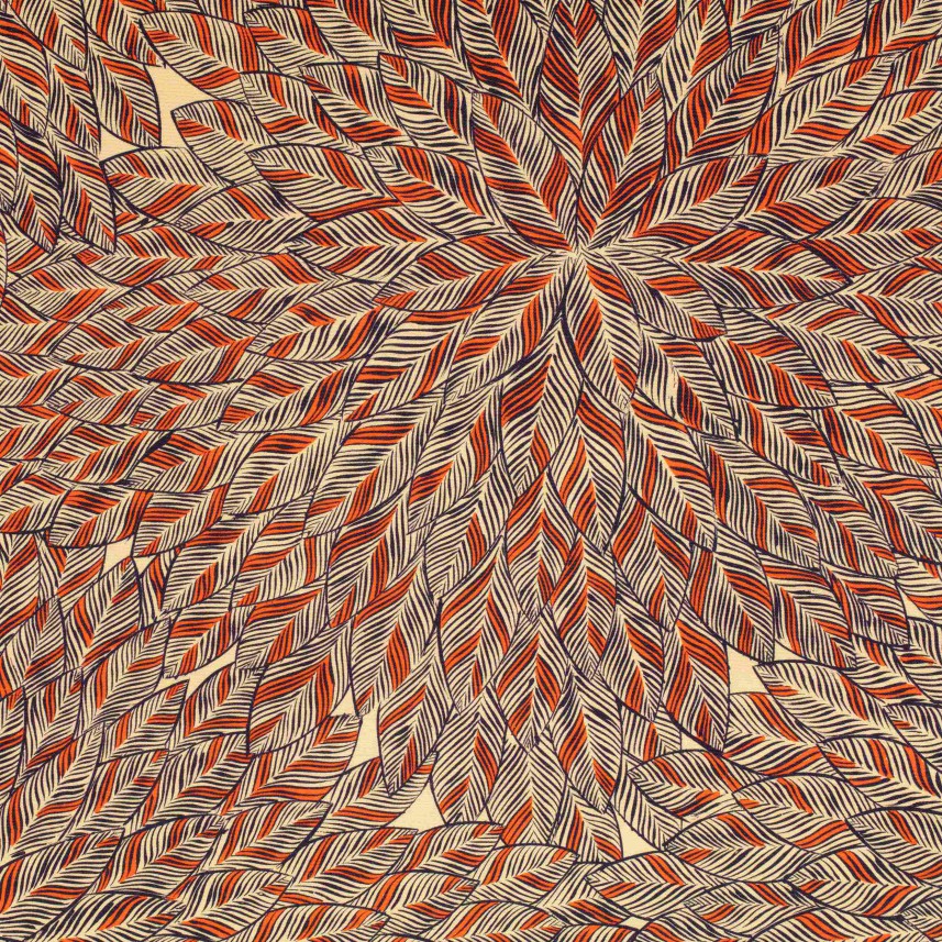 tapeta tapicerska--zasłonowa-chaman-pomarańczowy
