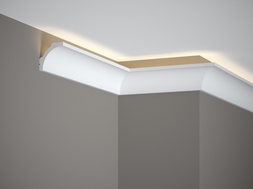 Gzyms - listwa sufitowa, oświetleniowa - Mardom Decor MD210 - 200 x 5 x 5 cm - podświetlenie LED