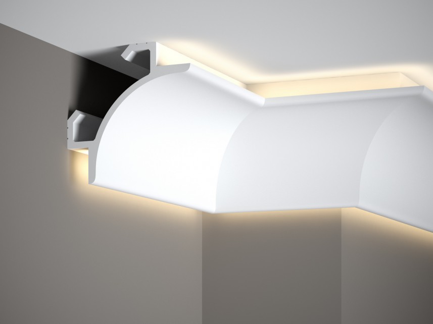 Gzyms - listwa sufitowa, oświetleniowa - Mardom Decor QL001- 200 x 14,7 x 14,7 cm - podświetlenie LED