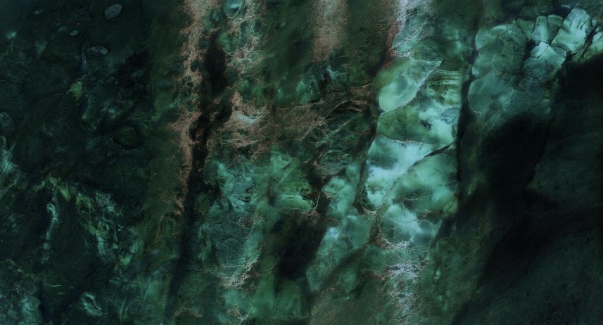 Fototapeta ścienna Raw Marble Green Textile - w tonacji zielonej