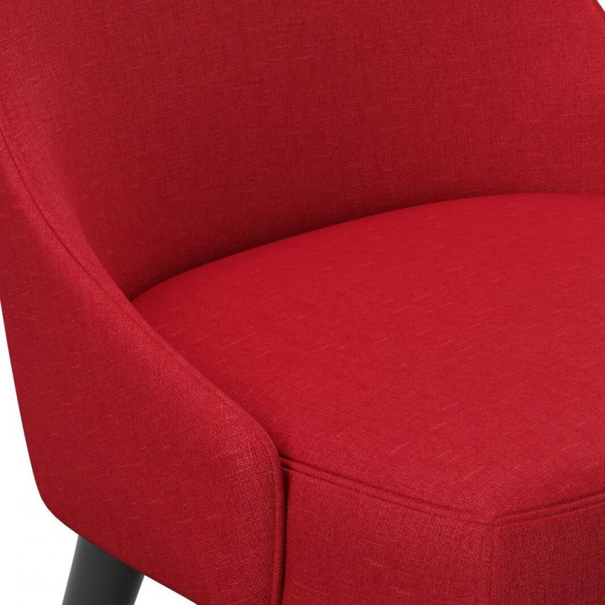 tkanina tapicerska na krzesła-łatwego czyszczenia-czerwony